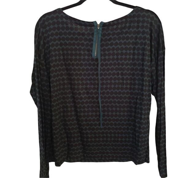 Ann Taylor Loft Long Sleeve Patterned Top - Picture 2 of 8